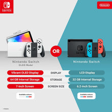 Nintendo Switch (OLED Model), Neon Blue/Neon Red