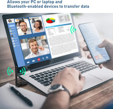 TERRIFI USB Bluetooth 5.1 Adapter for PC USB Bluetooth Adapter Wireless Audio 328FT / 100M 5.1 Bluetooth Transmitter Receiver for Windows 11/10/8/8.1/7 Desktop Laptop PC