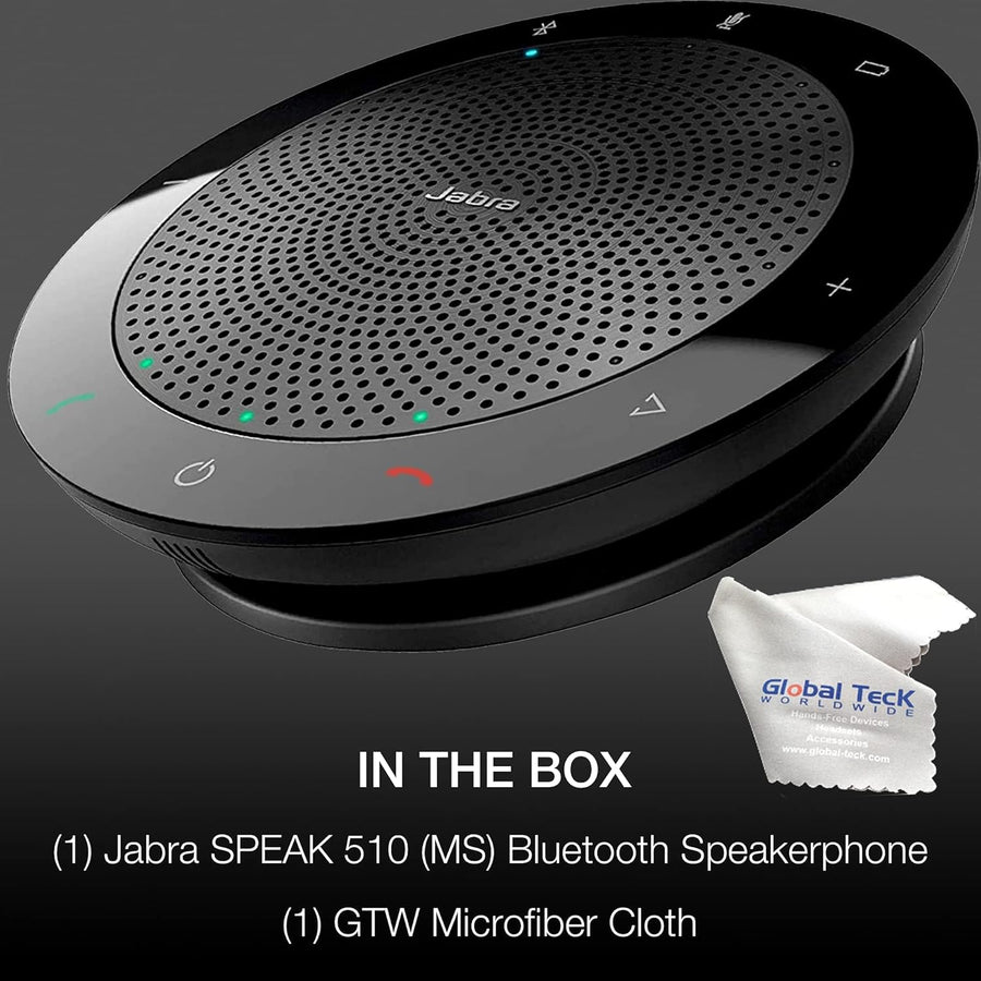Global Teck Worldwide Jabra 510 Speak Bluetooth Speakerphone- PC