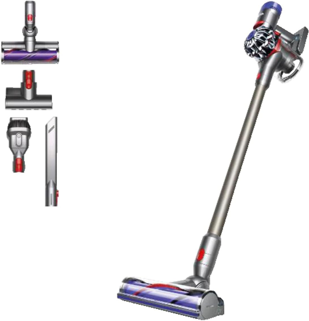 Dyson V8 Animal Vacuum Cleaner without cable with 2 Modes Aspiration, 115 W, 87 Circuit Breaker, Stainless Steel, 2 Speeds, Grey 248367-01