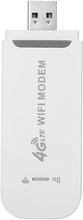 Eacam 4G LTE WiFi Modem 150Mbps Portable WiFi USB WiFi Dongle with WiFi Hotspot for Europea Asia and Africa Region(White)