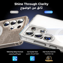 UGREEN Samsung Galaxy S25 Ultra Case MagSafe Cover, [S-Pen Supported], [Innovative iCrystal Tech], [MIL-Grade Protection], [Anti-Scratch], Magnetic Protective Slim Clear Transparent Case 6.9 inch