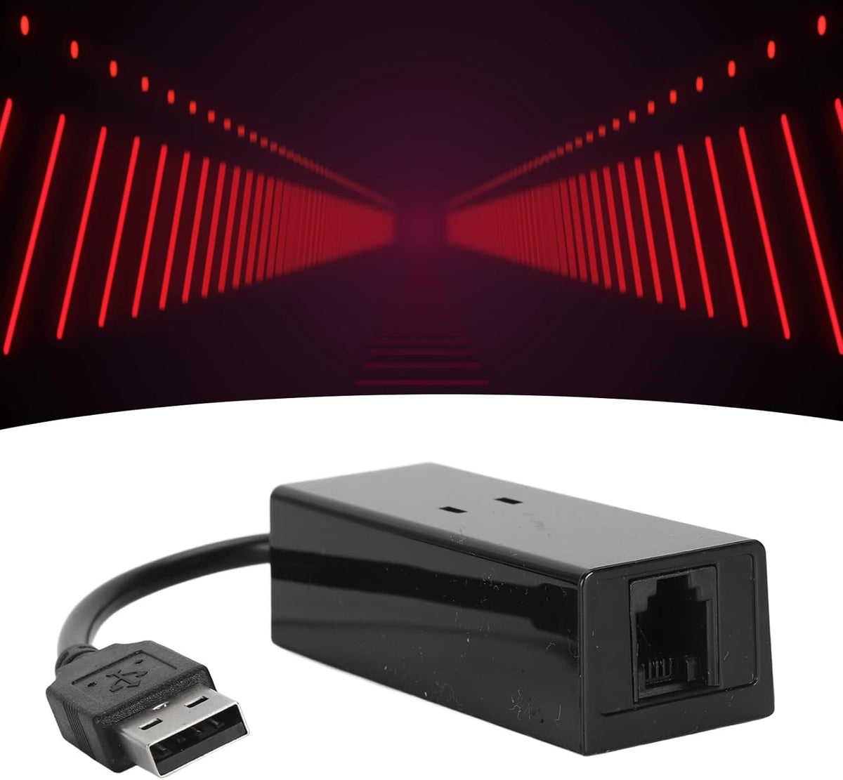 USB 2.0 Fax Modem, External Hardware Dial Up, USB 56K External Dial Up Fax Data Modem Plug and Play Computer Laptop Fax Modem for 10 8 7