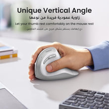 UGREEN Ergonomic Mouse, Vertical Wireless Mouse, 2.4GHz Optical Bluetooth Mice, 4 Adjustable DPI 1000/1600/2000/4000 Levels, 5 Buttons Mice for Laptop, PC, Chromebook, Desktop, Notebook etc, White