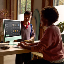 Apple 2024 iMac (24-inch, Apple M4 chip with 8-core CPU and 8‑core GPU, 16GB Unified Memory, 256GB) - Green; Arabic/English