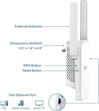 TP-Link AC1200 WiFi Extender, 2024 Wirecutter Best WiFi Extender, 1.2Gbps home signal booster, Dual Band 5GHz/2.4GHz, Covers Up to 1500 Sq.ft and 30 Devices,support Onemesh, One Ethernet Port (RE315)
