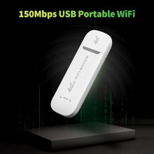 Eacam 4G LTE WiFi Modem 150Mbps Portable WiFi USB WiFi Dongle with WiFi Hotspot for Europea Asia and Africa Region(White)