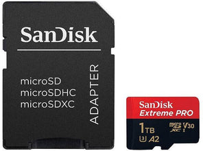 SanDisk 1TB Extreme Pro microSD UHS I Card for 4K Video on Smartphones, Action Cams & Drones 200MB/s Read, 140MB/s Write, SDSQXCD 1T00 GN6MA, Red/Black