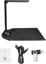 Labymos Document Camera Book Scanner A3 A4 Size with LED Fill Light HD 16 Mega-pixels High Speed Scanning Support Multi-Language OCR Software USB Port Compatible with Windows for ID Cards Passport Bo
