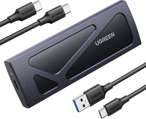 UGREEN M.2 NVMe Enclosure SSD Adapter 10Gbps USB C 3.2 Gen2, Tool-Free External Enclosure NVMe PCI-E Reader Solid State Drive External USB Adapter Supports M and B&M Keys Size 2230/2242/2260/2280 SSDs