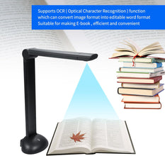 Labymos Document Camera Book Scanner A3 A4 Size with LED Fill Light HD 16 Mega-pixels High Speed Scanning Support Multi-Language OCR Software USB Port Compatible with Windows for ID Cards Passport Bo