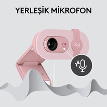 Logitech Brio 100 Full HD Webcam for Meetings and Streaming, Auto-Light Balance, Built-In Mic, Privacy Shutter, USB-A, for Microsoft Teams, Google Meet, Zoom and More - Rose