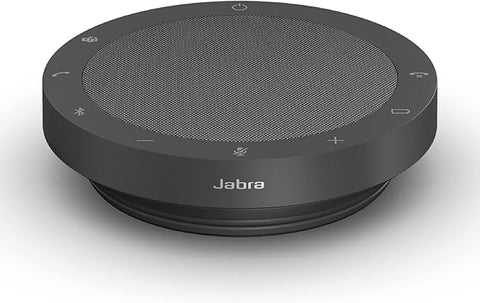 Jabra Speak2 55 Wireless Bluetooth Speakerphone - Portable Speaker with 4 Noise-Cancelling Mics, 50mm Full-Range Speakers & Wideband Audio - Certified Microsoft Teams Speaker - Dark Grey
