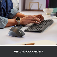 Logitech MX Keys Combo for Business | Gen 2, Full Size Wireless Keyboard and Wireless Mouse, with Keyboard Palm Rest, Bluetooth, Logi Bolt, Quiet Clicks, Windows/Mac/Chrome/Linux - Graphite