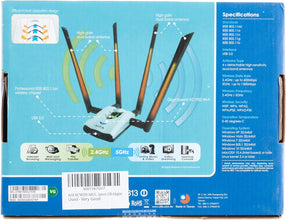 ALFA Network AC1900 WiFi Adapter - 1900 Mbps 802.11ac Long-Range Dual Band USB 3.0 Wi-Fi w/4x 5dBi External Dual-Band Antennas
