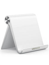 UGREEN Tablet Stand Portable and Foldable Adjustable iPad Stand for Desk, Thick Case Friendly Tablet Holder Compatible with All 4-10'' Tabs and Phones Fit for iPad Pro/Air/Mini iPhone 16 Pro Max White