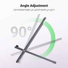 UGREEN Cell Phone Stand Portable Mobile Stand Adjustable iPhone Holder for Desk Foldable Adjustable Viewing Angle Stable Alloy Metal Mobile Holder Fit for All Phones iPhone 16 Pro Max S25 Ultra