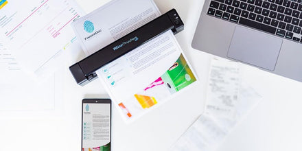 IRIScan Anywhere 6 WiFi Mobile Document Scanner Simplex : 15PPM | Mobile Scanner | Scanner A4 | Battery | WIFI | OCR | PDF | Scan to USB | Black | WinMac | iOS Android