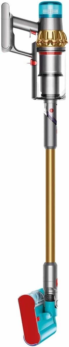 Dyson V15s Detect Submarine, Submarice Wet Roller Head Technology, Anti-Static Carbon Fiber & Anti Tangle Comb, 125,000 RPM Suction, 14 Root Cyclone Technology, Yellow/Nickel