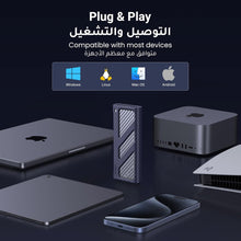 UGREEN 40Gbps M.2 NVMe SSD Enclosure, USB4 NVME Enclosure with Cooling Fan, SSD Case for MacBook M1 M2 Pro, Support M/B+M Key Size 2280/2260/2242/2230 Compatible with Thunderbolt 3/4/USB4/3.2/3.1