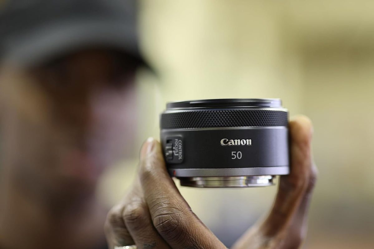 Canon RF50mm F1.8 STM Lens, Compatible with EOS R System Mirrorless Cameras, Fixed Focal Length Lens, Compact & Lightweight, Perfect for Everyday Shooting