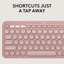 Logitech Pebble 2 Combo, Wireless Keyboard and Mouse, Quiet and Portable, Customisable, Logi Bolt, Bluetooth, Easy-Switch for Windows, macOS, iPadOS, Chrome - Rose