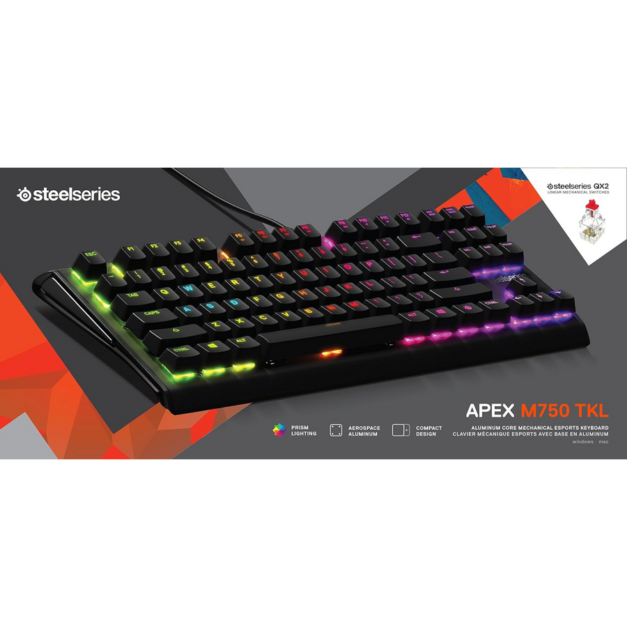 SteelSeries Apex M750 TKL RGB Tenkeyless Mechanical Gaming Keyboard