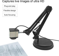 Dpofirs 8MP Document Camera, Auto Focusing Overhead Projector, A3 Size 15fps 3264x2448p, USB2.0 Book Scanner for Teachers, Document Projector for Live Demo Distance Education