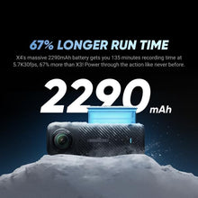 Insta360 X4 Waterproof 8K 360 Action Camera Kit | Live Stream, AI Editing, 72MP 360 Photo, 4K Wide-Angle Video Camera | Includes Selfie Stick, Lens Cap, & 256 GB Micro SD Card