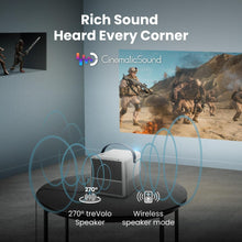 BenQ GP100A | Outdoor 4K supported Portable Projector | 1080p Resolution | 1000 ANSI Lumens | Built-in Netflix, Chromecast, AirPlay & Android TV | Autofocus & Auto 2D Keystone | 20W Speaker