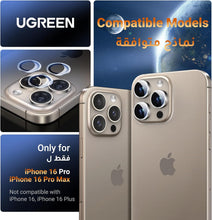 UGREEN iPhone 16 Pro/16 Pro Max Camera Lens Protector 2 Pack Ultimate Drop Defense HD Lossless Shooting Individual Lens Protector Easy to Install, Anti Fingerprint, Compatible with 99% Phone Cases