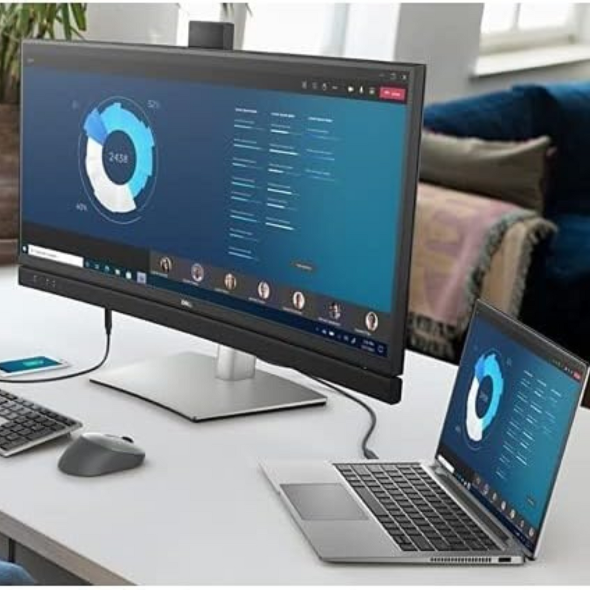 Dell C3422WE 34.1" WQHD Curved Screen Edge WLED LCD Monitor - 21:9 - Platinum Silver