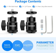 Neewer ST17 2-Pack 1/4