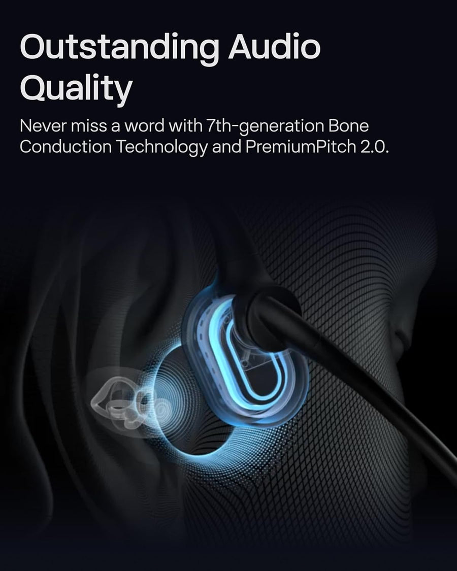 SHOKZ OpenComm2 UC 2025 Upgrade Bone Conduction Headset with USB-C adapter