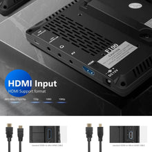 Neewer F100, 7-inch 1280x800 IPS Screen Camera Field Monitor with 1 Mini HDMI, BMPCC AV Cable for FPV, 16 10 or Adjustable Display Ratio for Sony Canon Nikon Olympus (Battery NOT included) | F100