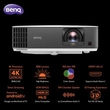 BenQ TK700STi 4K HDR Gaming Projector | 4K 60Hz 16ms Low Input Lag | 1080p 240Hz 4.16ms I 3000lm | 100” at 6.5 ft | RPG FPS Sport Game Modes| PS5 | Xbox Series X I HDMI 2.0b*2 | 2D Keystone I eARC