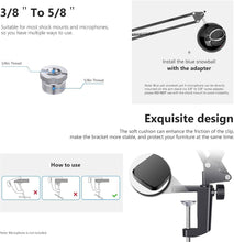 Neewer Microphone Arm Stand, Suspension Boom Scissor Mic Arm Stand with 3/8 to 5/8 Screw and Cable Ties Compatible with Blue Yeti, Snowball, Yeti X, Quadcast and Other Mics, Max Load 1.5kg