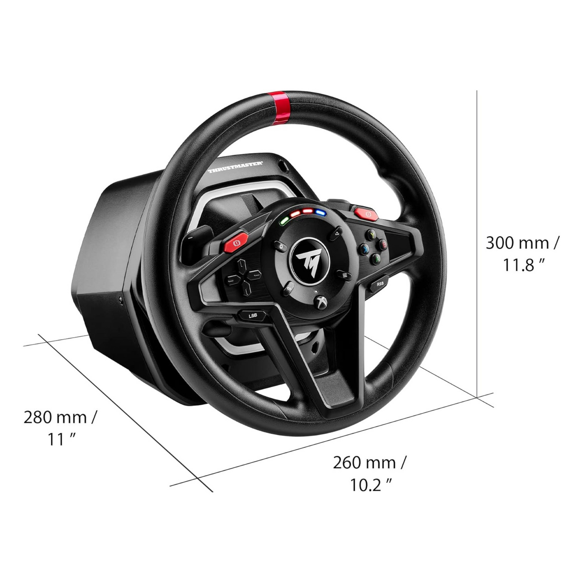 Thrustmaster T128 Racing Wheel And Magnetic Pedals, Xbox Series X|S, Xbox One, Pc