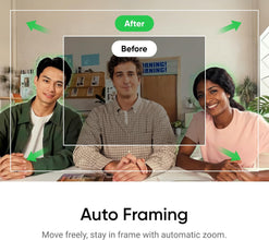 Insta360 Link 2C Standard Bundle Graphite Black - 4K Webcam for PC/Mac, 1/2 Inch Sensor, Auto Framing, HDR, Micro with AI Noise Cancellation, Gesture Control for Streaming, Video Calls, Gaming