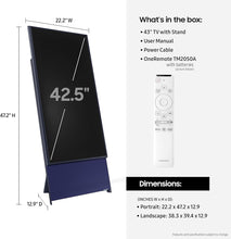 SAMSUNG 43-Inch Class The Sero LS05B Series - QLED 4K Smart TV with Alexa Built-in 2022 Model - 43LS05B - International Version