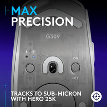 Logitech G309 LIGHTSPEED Wireless Gaming Mouse, Lightweight, LIGHTFORCE Hybrid Switches, HERO 25K Sensor, 300+ Hour Battery Life With AA Battery, 6 Programmable Buttons, PC & Mac - White