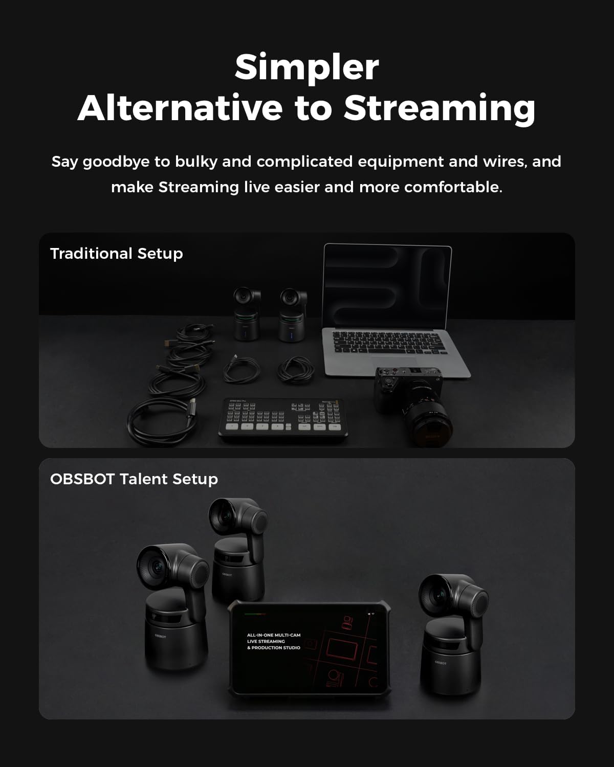 OBSBOT Talent (Streaming Box) All-in-One Multi-Cam Live Streaming & Production Studio Box