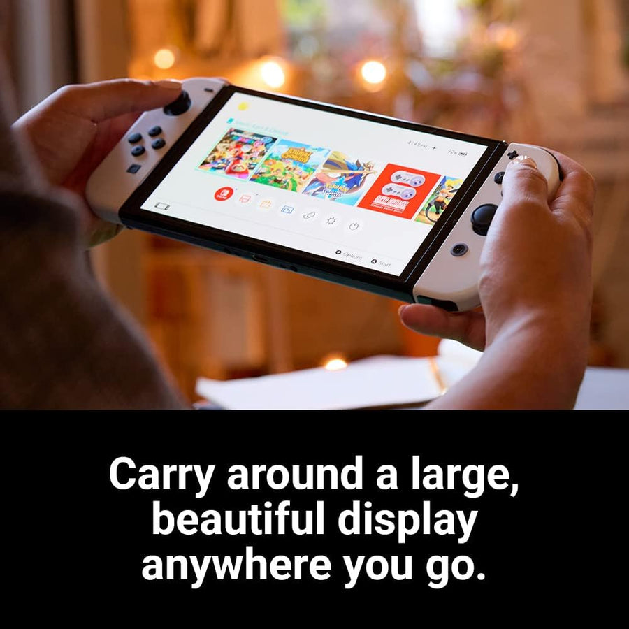 Nintendo Switch (OLED Model), Neon Blue/Neon Red
