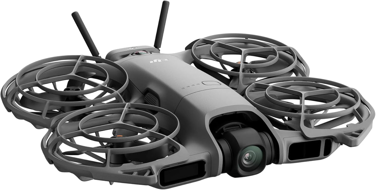 DJI Neo Fly More Combo, 4K UHD Camera Drone, 135g, AI Subject Tracking, QuickShots, Stabilized Video, RC-N3 & 3 Batteries for 60 Flights,