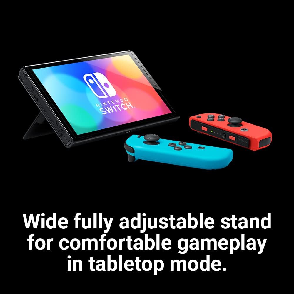 Nintendo Switch (OLED Model), Neon Blue/Neon Red