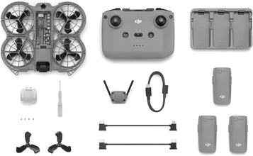 DJI Neo Fly More Combo, 4K UHD Camera Drone, 135g, AI Subject Tracking, QuickShots, Stabilized Video, RC-N3 & 3 Batteries for 60 Flights, MOIAT Certified - UAE Version with Official Warranty Support