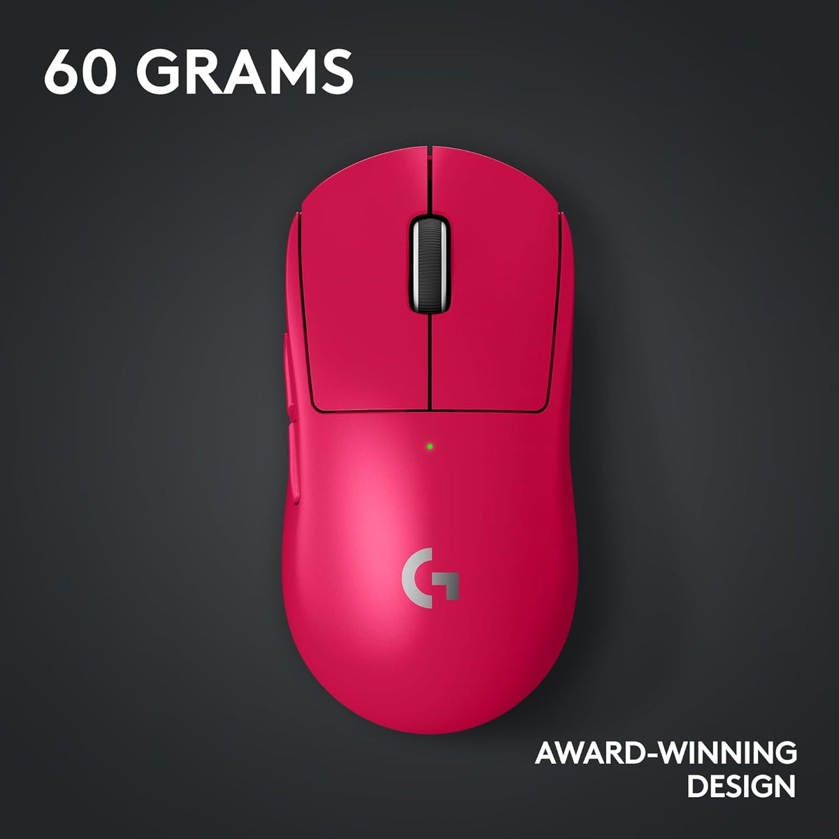 Logitech G PRO X SUPERLIGHT 2 LIGHTSPEED Wireless Gaming Mouse, Lightweight, LIGHTFORCE Hybrid Switches,  USB-C Charging, PC & Mac - Deep Pink