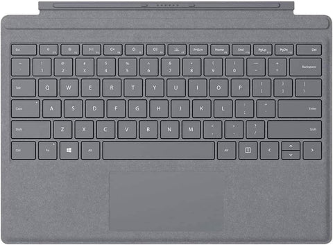 Microsoft Surface Pro Signature Type Cover Keyboard, English - Alcantara Material, Platinum Color - FFQ-00141