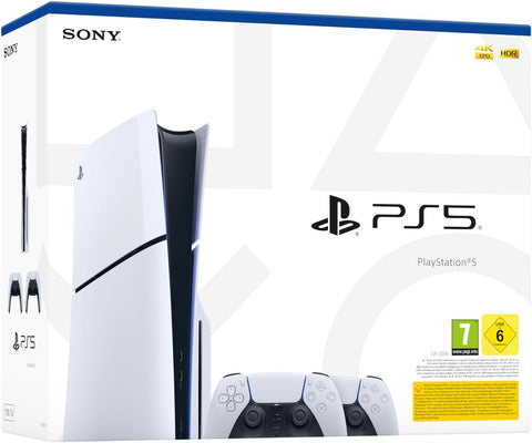 Sony PlayStation 5 Slim (International Version) Disc DualSense Wireless Controller Double Pack