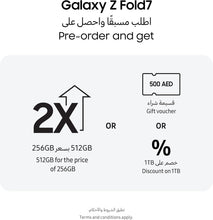 Samsung Galaxy Z Fold7, AI Phone, Jetblack, 256GB Storage, 12GB Memory, 200MP Camera, 3nm Processor, 4400mAh Battery,Jet black